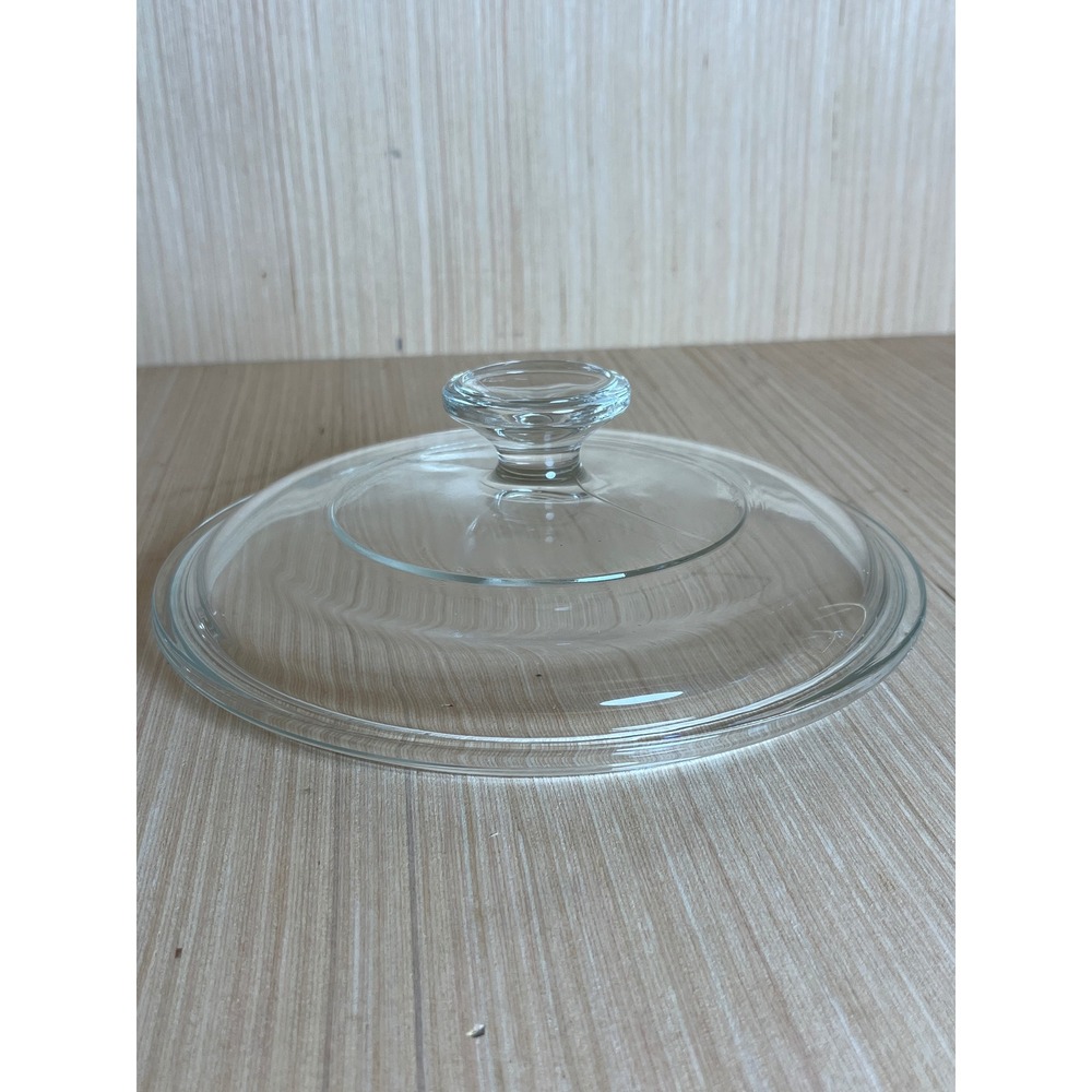 Pyrex G5C A 22 Clear Glass Round Replacement Lid with Knob Handle - Picture 2 of 8